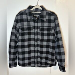 Jachs Heavyweight Shacket Black & Gray Size Medium